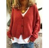 Solid Casual Long Sleeve Sweaters